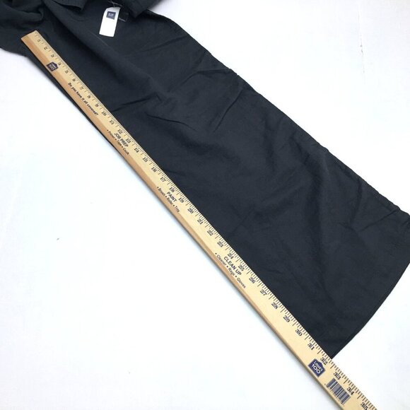 NEW Gap Women's Dark Gray Linen Blend Pants Button Fly size 16 length 32" - Picture 6 of 10